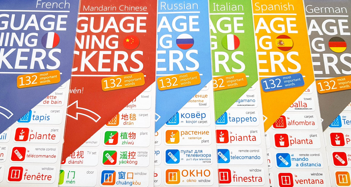 Language Sticker Label VocabularyStickers - Best Language Learning Stickers – VocabularyStickers™