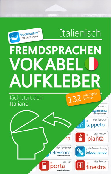 🇮🇹 Italienisch Vokabelaufkleber