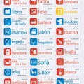 Spanish Vocabulary Memorization Stickers