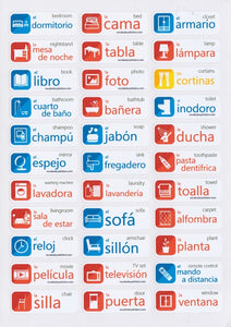 Spanish Vocabulary Memorization Stickers