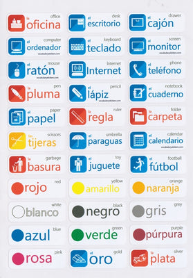 Spanish Learning Stickers