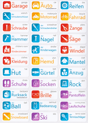 German Language Stickers
