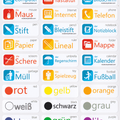German Deutsch Vocabulary Language Stickers